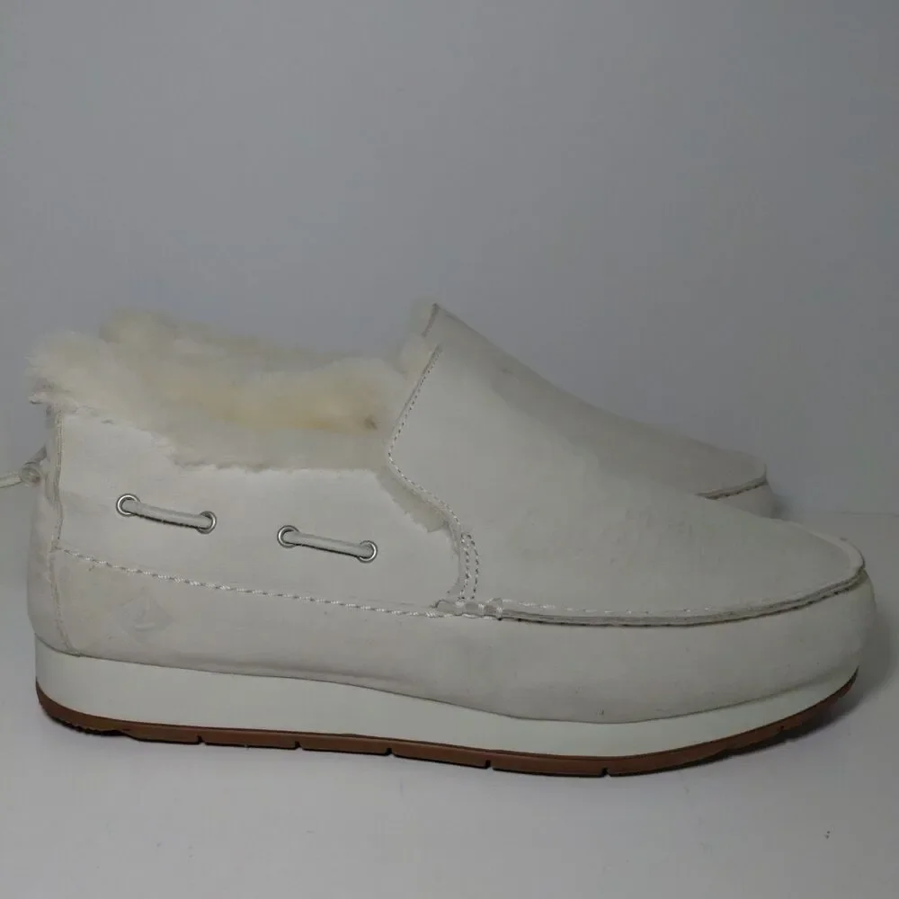 Sperry Top-Sider Moc-Sider Winter Men's Sz 11.5 Sneakers Sheep Fur Australia